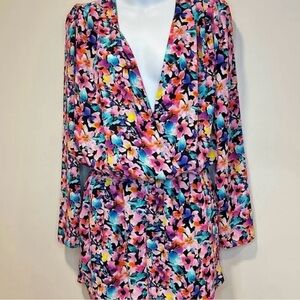 Eight Sixty Multicolor Floral Romper